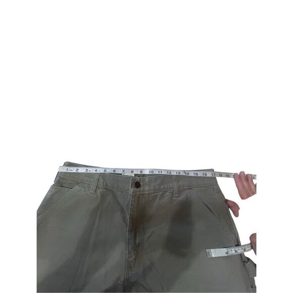 Carhartt Dungaree fit Utility Duck Pants Sz 34/29 Gray - Picture 4 of 5